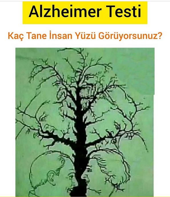 Bu Ağaçta Kaç Tane Yüz Görüyorsunuz? 