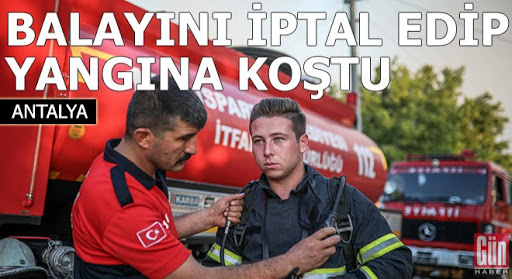 Yeni evlenen İtfaiye eri balayını iptal edip yangına koştu