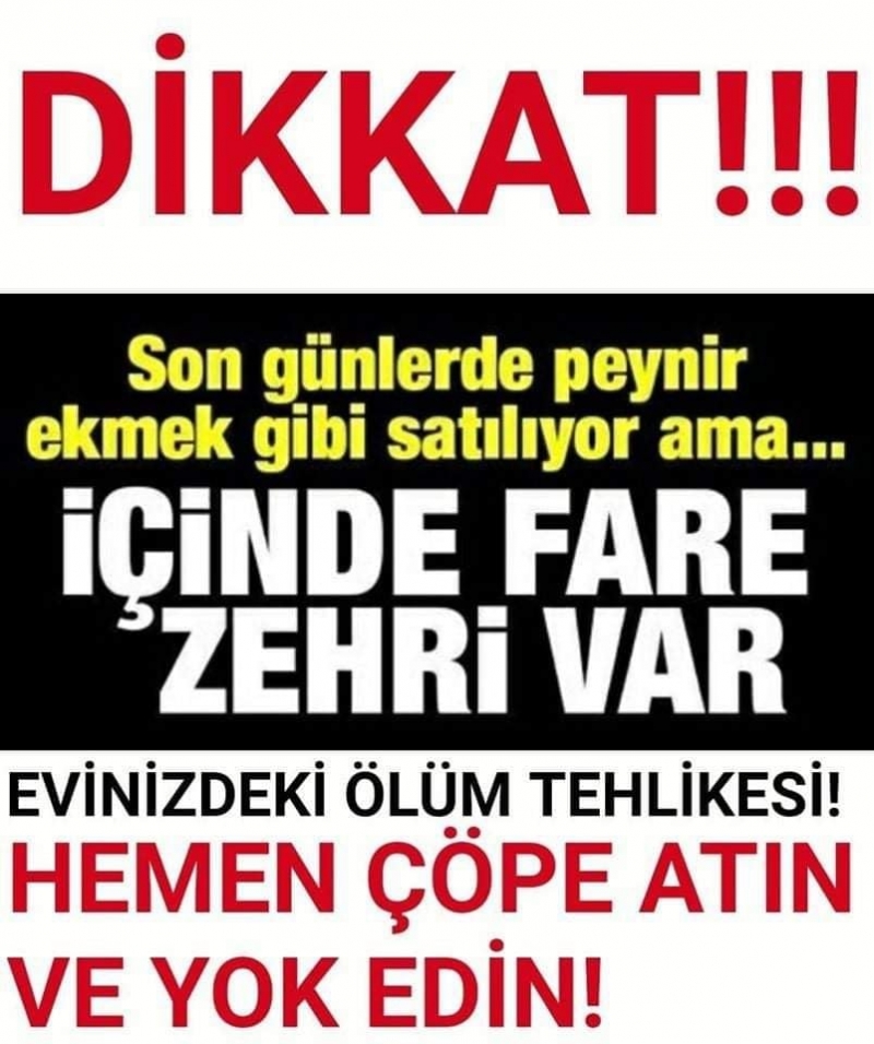 Dikkat! Son Günlerde Peynir Ekmek Gibi Satılıyor Ancak Zehir Saçıyor