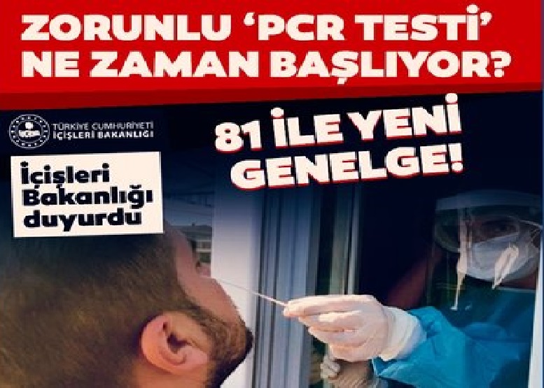 Son Dakika: Yüz Yüze Eğitime Kısa Bir Süre Kala, İçişleri Bakanlığı'ndan Flaş PCR Testi Genelgesi