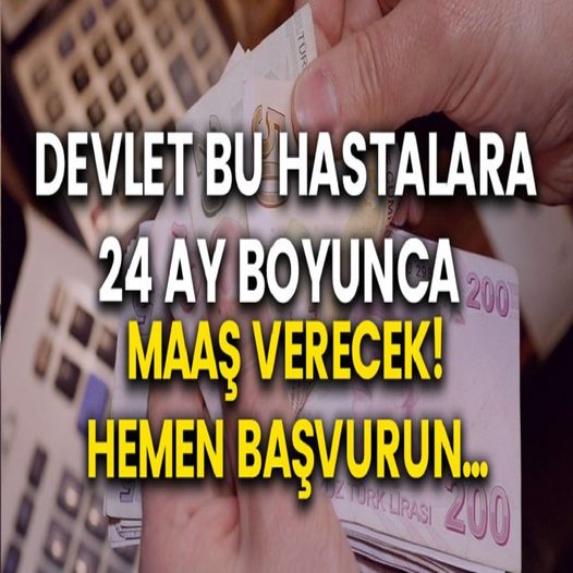 Bu Hastalığı Sahip Olanlara Maaş Bağlanacak..