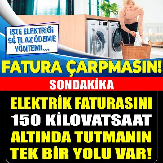 Elektrik Faturasını Azaltmanın Tek yolu