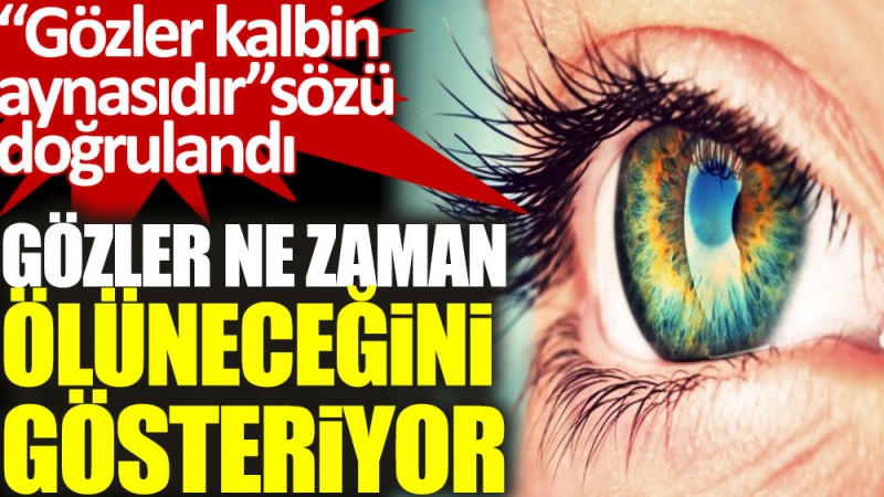 Son araştırmada ortaya çıktı. Gözler ne zaman ölüneceğini gösteriyor
