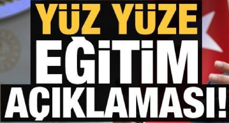 Okullar Pazartesi Günü Açılacak mı? Bakan Özer'den Yüz Yüze Eğitim Açıklaması