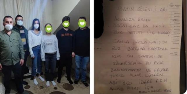 Üç yetim kardeşin sayaca bıraktığı not Türkiye'yi kahretmişti, herkesi sevindiren bir gelişme yaşandı