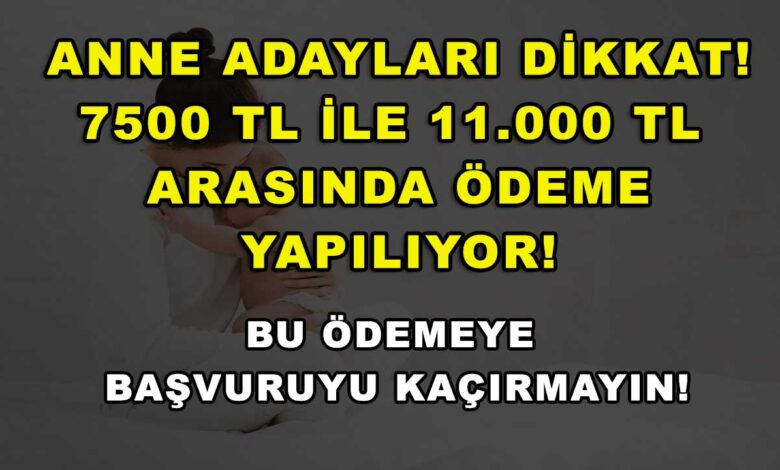 Anneler Dikkat! 7.500 TL ile 11.000 TL Arasında Ödeme Yapılıyor! Bu Ödemeye Başvuruyu Kaçırmayın!