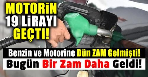 Son Dakika: Motorin ve Benzine Dün Gelen Zamların Ardında Bugünde Rekor Bir Zam Geldi