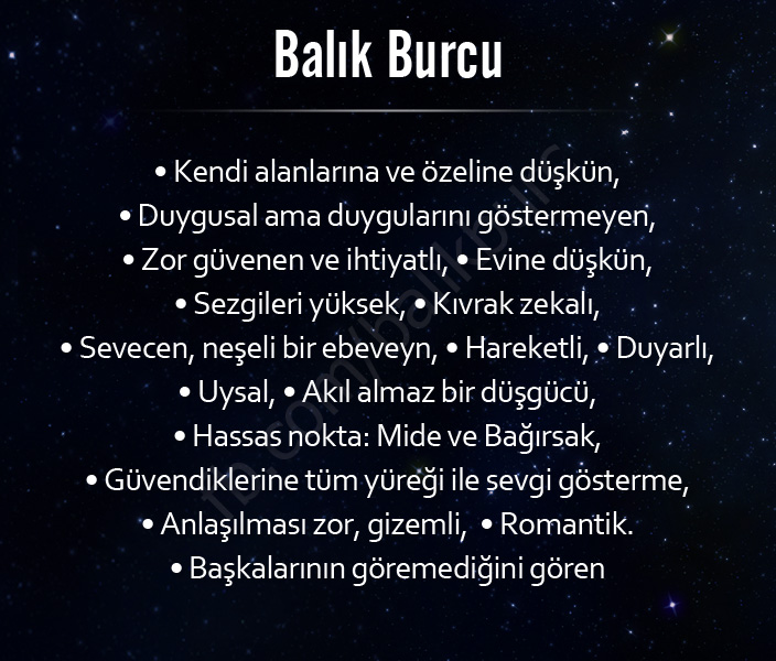 BURÇLARIN EN BELİRGİN ÖZELLİKLERİ