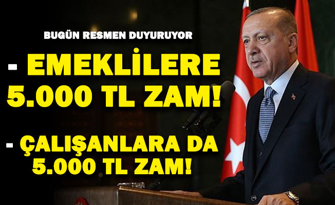 Maaşlara bugün 5 bin TL’ye kadar zam geliyor! Emekli maaşları da aynı şekilde zamlanacak