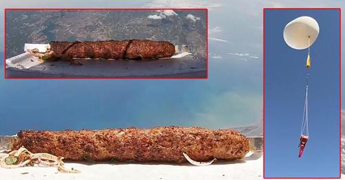 Adana'dan uzaya kebap gönderdi! 3 Saatlik uçuşun ardından kebabın başına neler geldi