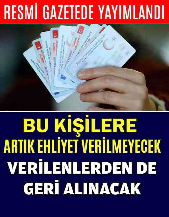 Ehliyet Alacaklar Dikkat Bundan Sonra Bu Kişilere Ehliyet Verilmeyecek
