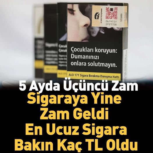 Sigaraya yine zam geldi. Bakın yeni sigara fiyatları ne kadar oldu