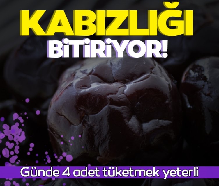 Yedikten sonra hemen etki gösterip kabızlığı bitiriyor! Günde 4 adet yemek yeterli…