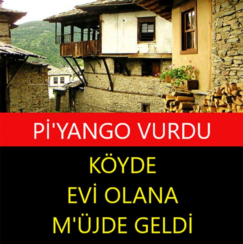 Köyde Evi Olanlara Piyango Vurdu. Resmi Gazetede Yayımlandı.