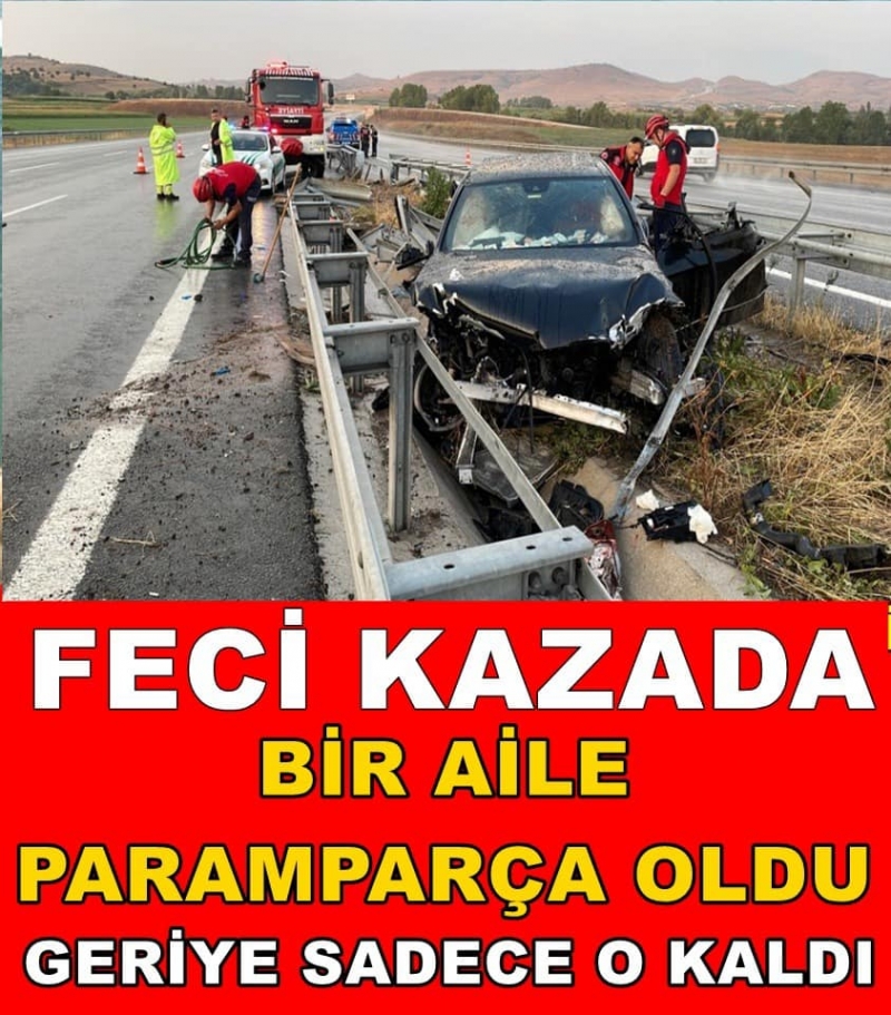 Tatile Giden Aile Feci Kaza Yaptı