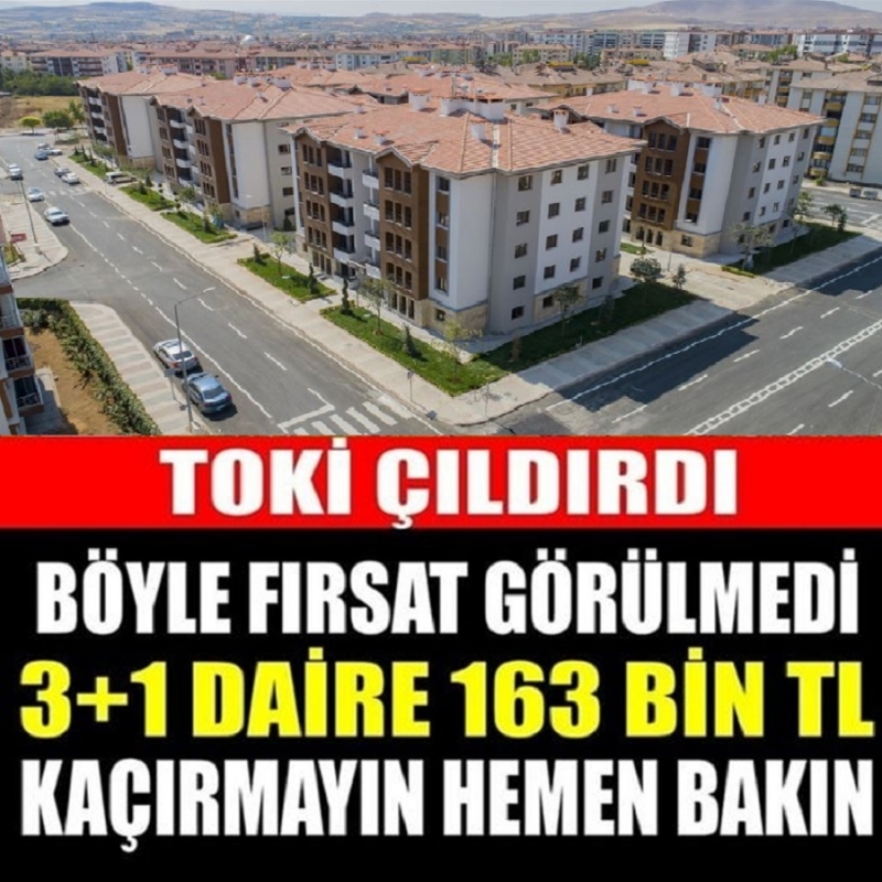 TOKİ ÇILDIRDI BÖYLE FIRSAT GÖRÜLMEDİ 3+1 DAİRE 163 BİN TL KAÇIRMAYIN HEMEN BAKIN