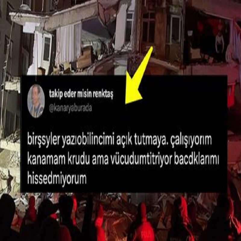 Gaziantep'teki bir gencin enkaz altından anbean yaptığı paylaşımlar dikkat çekti. Bu arkadaşımızın sesini duyuralım!