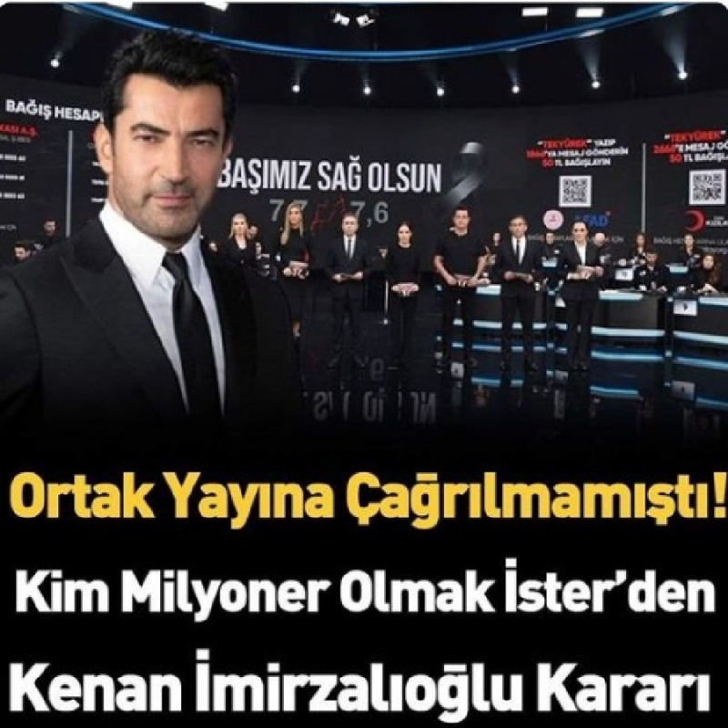 Kim Milyoner Olmak İster'den Kenan İmirzalıoğlu Kararı