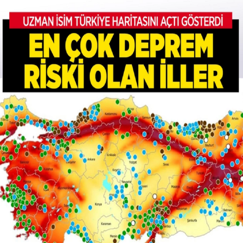 Uzman isim tek tek açıkladı! İşte Türkiye'de en çok deprem riski olan iller