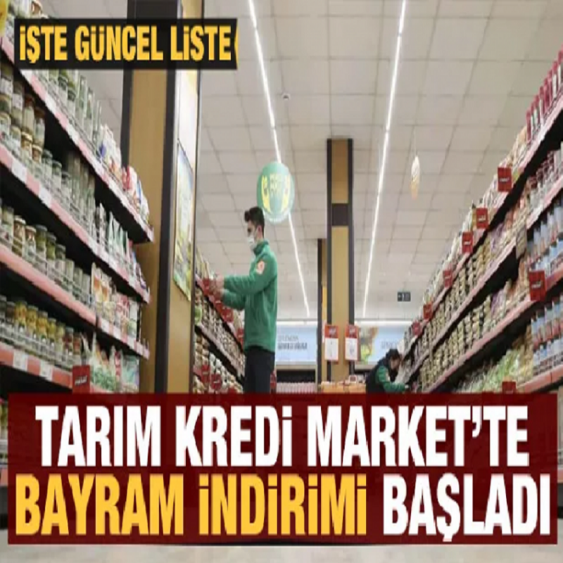 Tarım Kredi Kooperatif Marketten Bayrama Özel Yeni ve Görülmemiş İndirimler