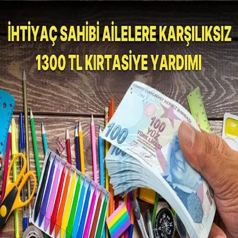 MEB'de öğrencilere 1300 Lira kırtasiye yardımı. İşte başvuru şartları!