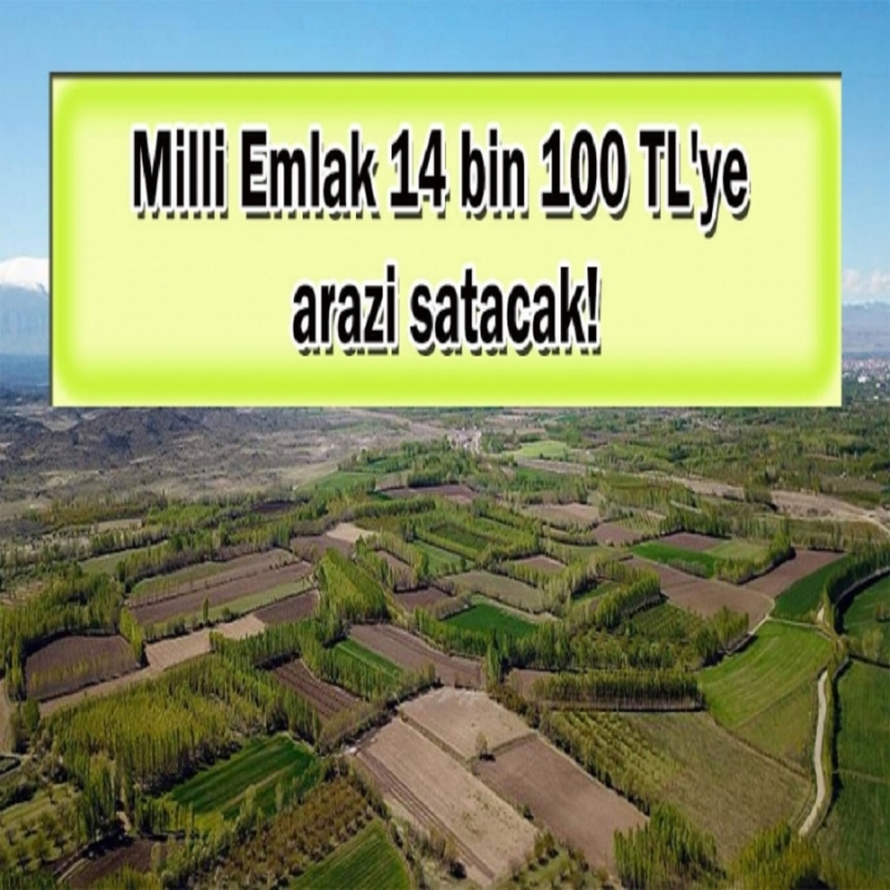 Milli Emlak'tan 14 bin 100 TL'ye arazi fırsatı! Bu tarihi sakın kaçırmayın!