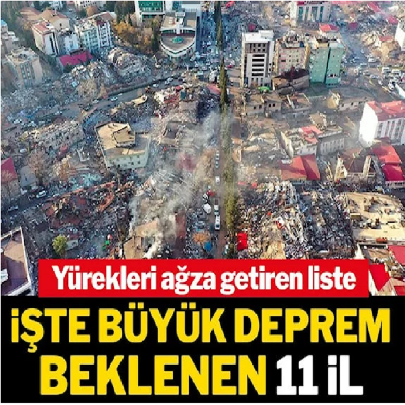 İşte Türkiye’de büyük deprem beklenen 11 il! Prof. Ahmet Ercan açıkladı