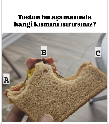 Tostun Bu Aşamasında Hangi Kısmını Isırırdınız?