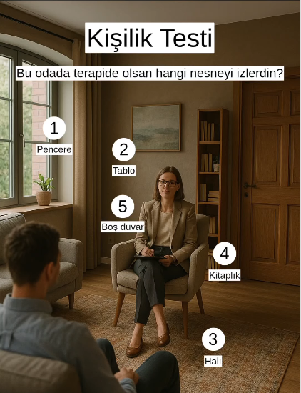 Kişilik Testi. Bu Odada Terapide Olsan Hangi Nesneyi İzlerdin?