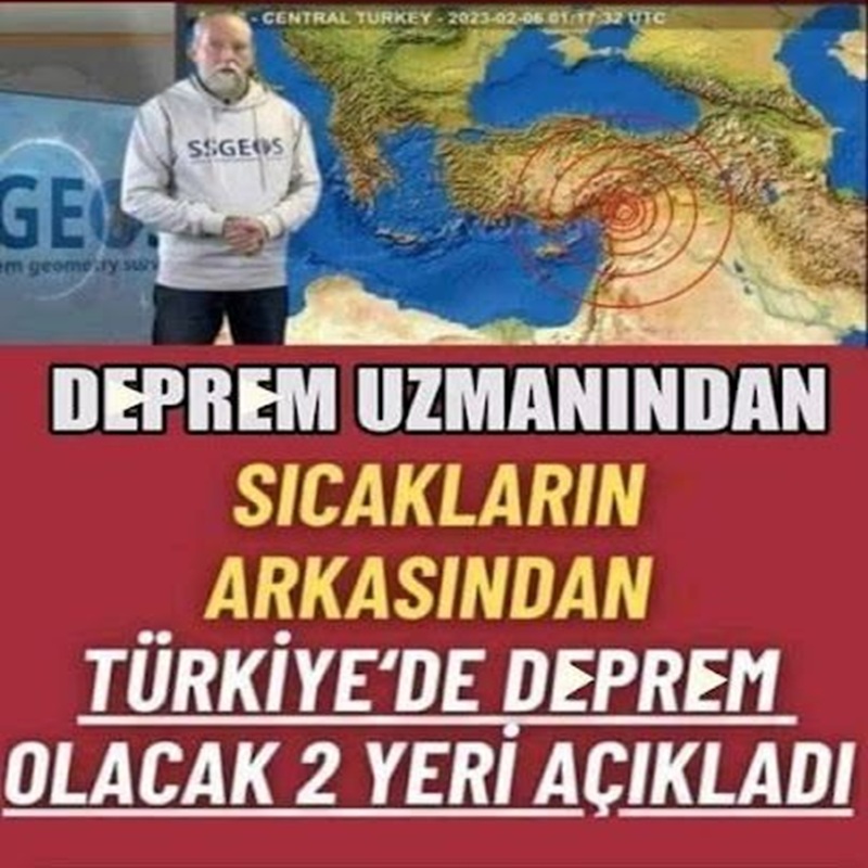 Deprem Uzmanı 4 Şehrimizi Uyardı