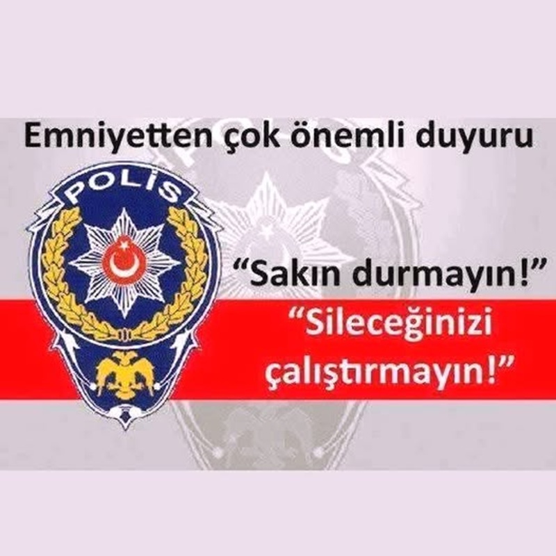 EMNİYETTEN ÖNEMLİ DUYURU: SAKIN DURMAYIN SİLECEKLERİNİZİ ÇALIŞTIRMAYIN