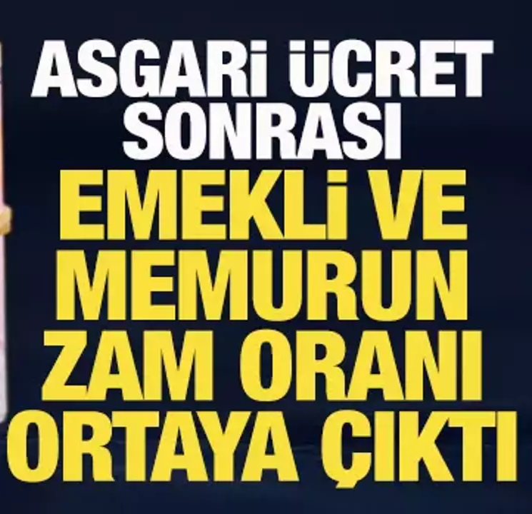 Asgari ücretin ardından emekliye yapılacak zam da belli oldu