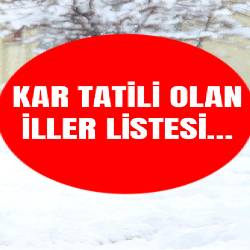 Son Dakika: 2 Ocak Cuma Günü Çok Sayıda İlde Okullar Tatil Edildi