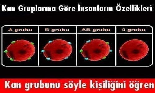 Kan grubunuza göre kişiliğiniz