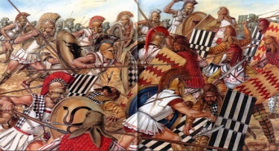 MÖ 490 yılında Atinalılar ve Persliler arasında yaşanmış ilk savaşa Maraton Muharebesi denir. 
