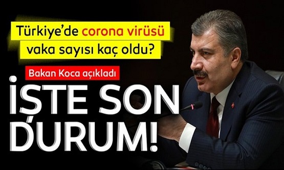 Sağlık Bakanı Fahrettin Koca Günlük Vaka Ve Ölü Sayısını Açıkladı. Dikkat Çeken Rakamlar