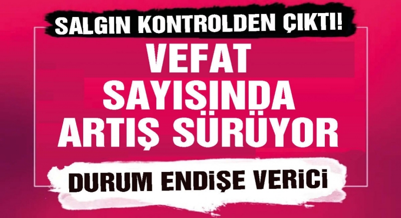 Sağlık Bakanlığı Vaka Sayısını Açıkladı: Vaka Ve Ölü Sayısında  Durum Endişe Verici