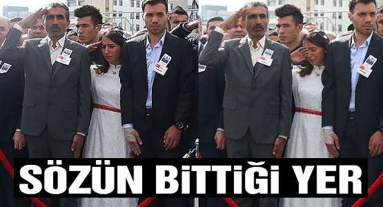 Şehit Piyade Uzman Çavuş Umut Coşkun, 29 yaşındaydı, nişanlıydı..Şehidin Cenazesinde yürekleri dağlayan kare