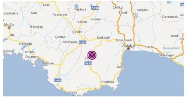 Son Dakika: Antalya'da Korkutan Deprem