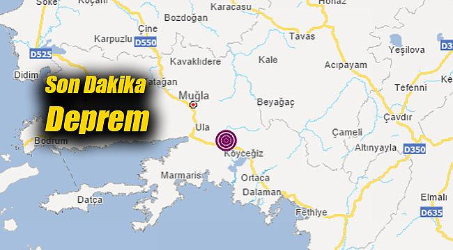 Son Dakika: Muğla'da Korkutan Deprem. Çevre İllerden de Hissedildi