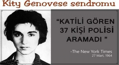 1964 yılında New York şehrinde akşam üstü Kity Genovese isimli bir kadın çok da ıssız olmayan bir caddede cinayete kurban gider.