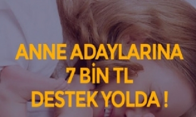 Anne Olanlara Devlet 7 Bin Lira Destek Verecek
