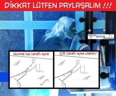 AYNALARA DİKKAT! ÖZELLİKLE KIZLAR.
