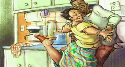 Bir kadın, kapıdan dışarı çıktığında, bembeyaz sakallı üç ihtiyarın kendi evinin önünde oturduklarını görür.