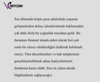 Bir kripto para şirketi daha kapandı