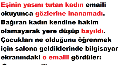 Birkaç Gün Önce Ölen Eşinden Aldığı İlginç Emaili Okuyan Kadın