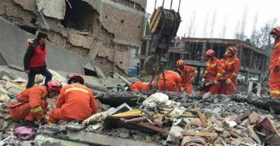 ÇİN'de facia: Corona virüsünden Dolayı Karantinaya Alınan Otel Çöktü