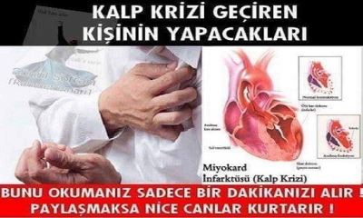 DİKKAT BU YAZI BİR HAYAT KURTARIR! KALP KRİZİ GEÇİREN KİŞİ MUTLAKA BUNLARI YAPMALI