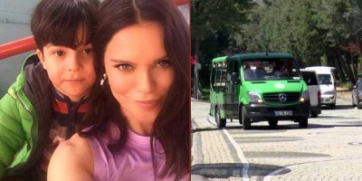 Ebru Şallı oğlu Pars Tan'ı toprağa böyle verdi! 