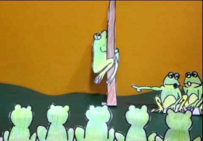 Günlerden bir gün kurbağaların yarışı olmuş. 